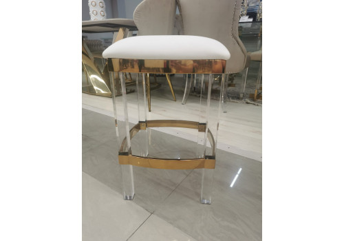 Табурет барный Найс MH-1974S.2, 40х40х61, белый, золото