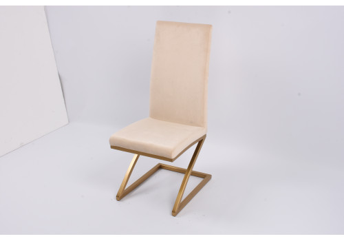 Стул обеденный Палермо MC799-BG-1, 60х46х105 см, бежевый/матовое золото