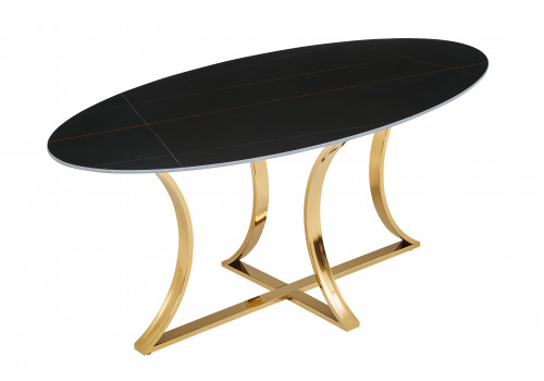 Стол обеденный Тренди DT-2889A.1, 180х90х75 см, черный мрамор