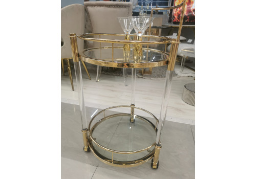 Стол сервировочный Моника MH14DC, 54х54х88 см,золото