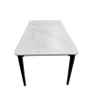 Стол обеденный Блум ART2922-140W, 140х80х75 см, белая керамика/черный