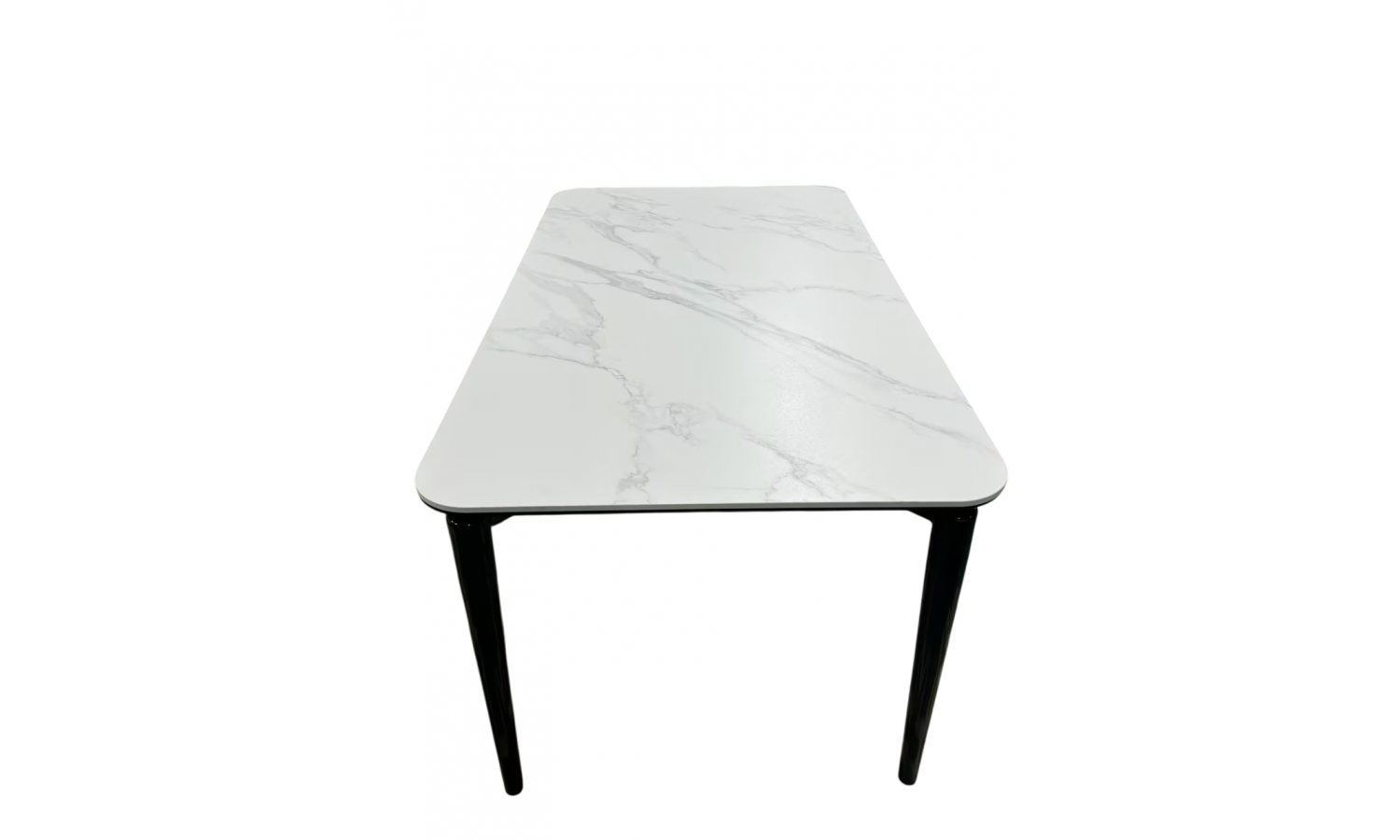 Стол обеденный Блум ART2922-140W, 140х80х75 см, белая керамика/черный