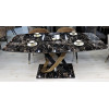 Стол обеденный Сфера F-1457 (F1200), 180х100х76 см, черный мрамор