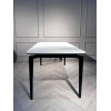 Стол обеденный Блум ART2922-140W, 140х80х75 см, белая керамика/черный