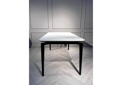 Стол обеденный Блум ART2922-140W, 140х80х75 см, белая керамика/черный