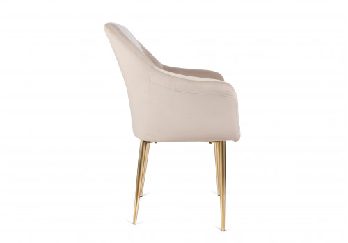 Стул обеденный Лючия DС-1108, бежевый, золото