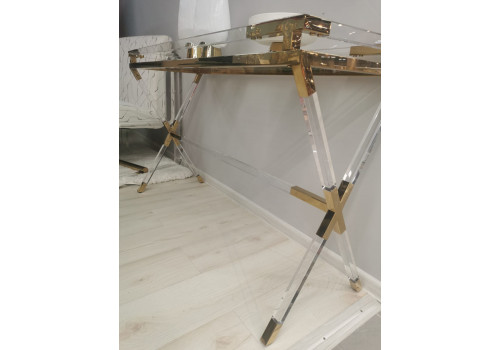 Консоль Джорджия MH-10ST, 120х40х76 см, прозрачный