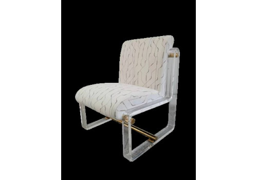 Кресло Манхэттен MH39CH, 60x73x81 см, белый с принтом