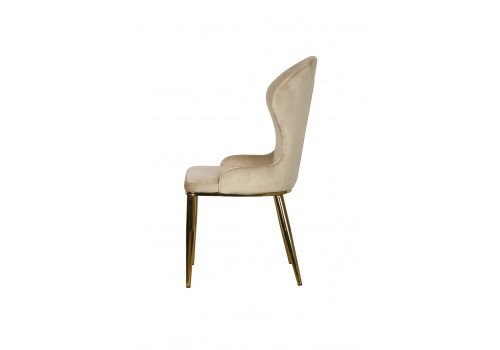 Стул обеденный Констанция TW-1163, бежевый/золото