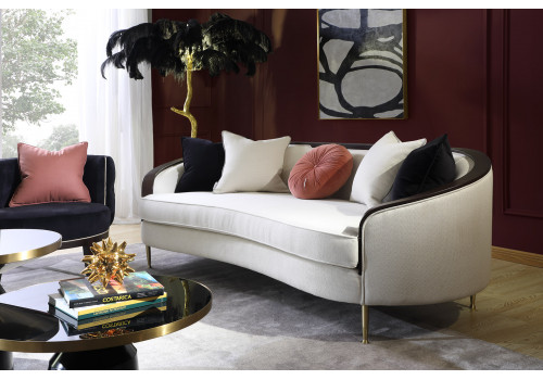 Диван трехместный Люкс NH1884-3, 223х92х78, экрю