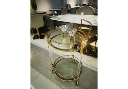 Стол сервировочный Моника MH14DC, 54х54х88 см,золото