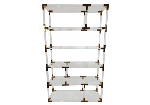 Стеллаж Роялти MH-1780NC, 120х38х200 см, прозрачный