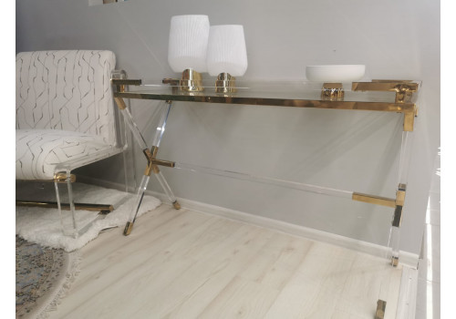 Консоль Джорджия MH-10ST, 120х40х76 см, прозрачный