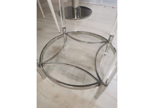 Стол журнальный Корни MH1797ET, 51х51х55, серебро