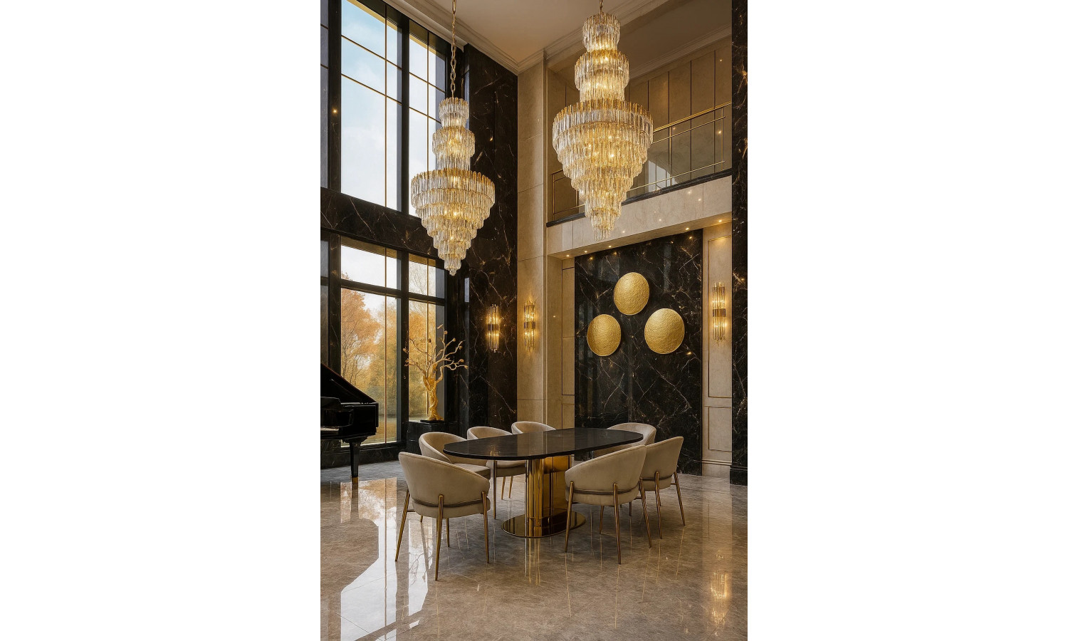 Стол обеденный раскладной Атриум-2 MC3035-140B, 140(30+30)х100х77 см, черная керамика – IST CASA
