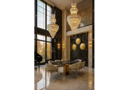 Стол обеденный раскладной Атриум-2 MC3035-140B, 140(30+30)х100х77 см, черная керамика