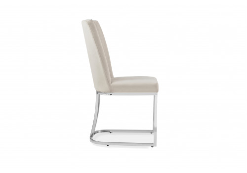 Стул обеденный Пресли DC-3024, 46х47х88, бежевый, хром
