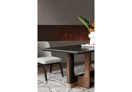 Стол обеденный Астория NH2114L,180х90х76 см, черный мрамор