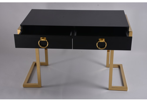 Стол-консоль Атлас МС9002-120В, 120х60х78 см, черный глянцевый