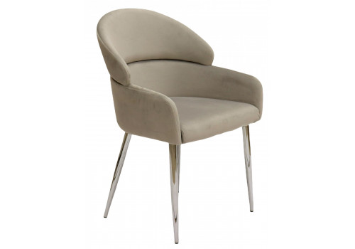 Стул обеденный Берклей D-1202D, серый/хром