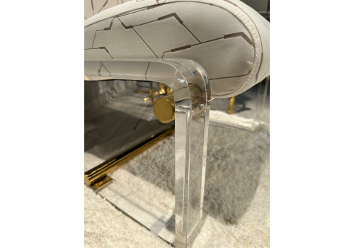 Кресло Манхэттен MH39CH, 60x73x81 см, белый с принтом