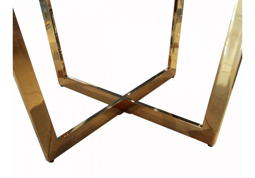 Стол обеденный Амали F-1374.1, 110х110х75 см, черный мрамор