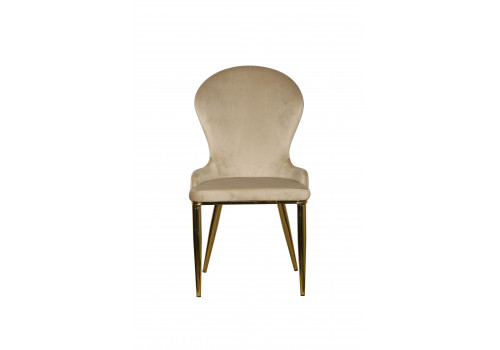 Стул обеденный Констанция TW-1163, бежевый/золото