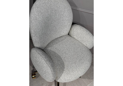 Кресло офисное Клауд PRO BS1239-WT, белый крем/золото
