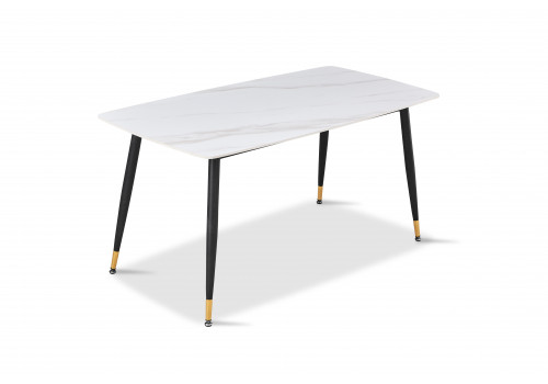 Стол обеденный Рио DT-2849.2, 120х80х75 см, белый мрамор