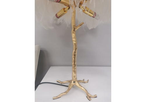 Лампа настольная с перьями  FEATHER LAMP, Цвет: белый