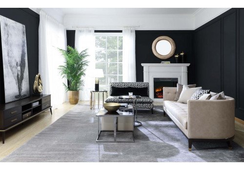 Диван двухместный Пати NH1815, 123х82х71, черно-белый