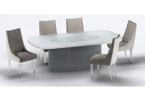 Стол обеденный Баухаус MH-1792DT, 240x120x75, прозрачный