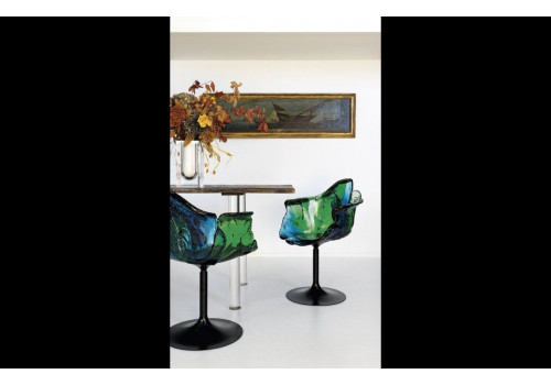 Кресло Эллада MH38CH, 68x70x98 см, зеленый (комплект ног: черный, золото)