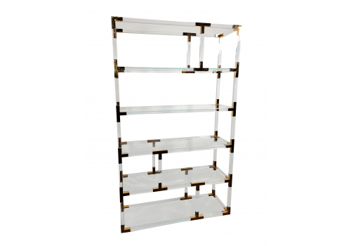 Стеллаж Роялти MH-1780NC, 120х38х200 см, прозрачный