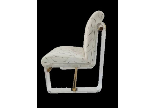 Кресло Манхэттен MH39CH, 60x73x81 см, белый с принтом