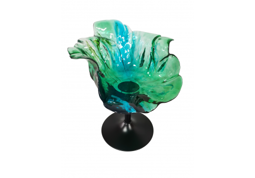 Кресло Эллада MH38CH, 68x70x98 см, зеленый (комплект ног: черный, золото)