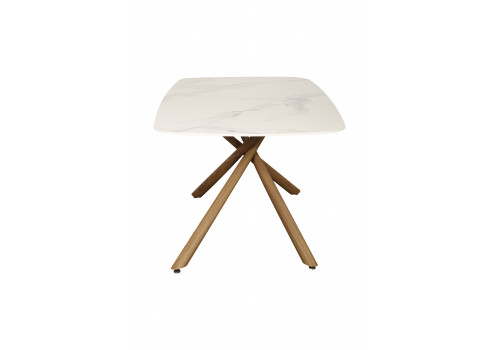 Стол обеденный Неаполь180 TW-1162-T, 180x90x76 см, белый мрамор