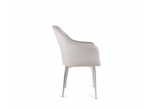 Стул обеденный Лючия DС-1108, серый, хром