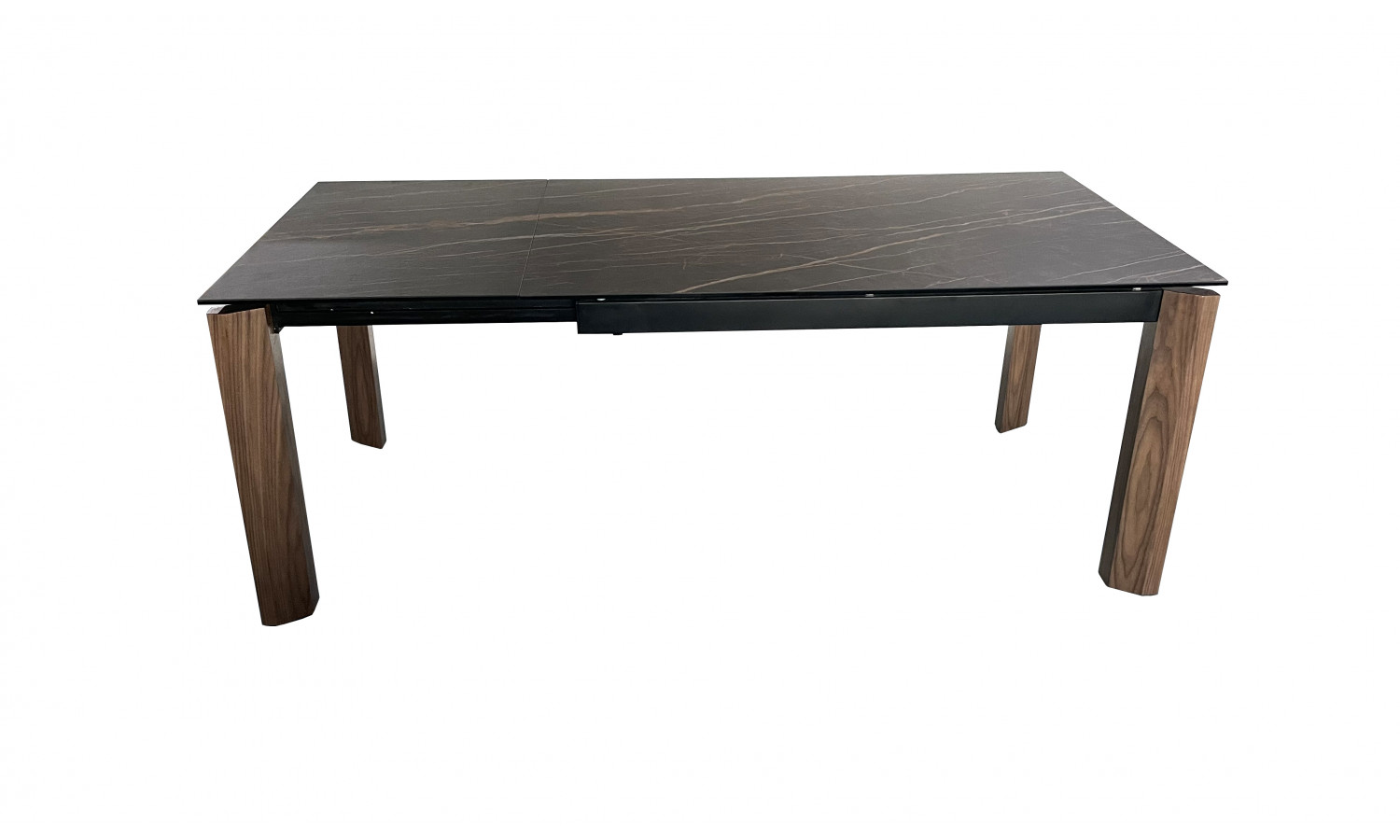 Стол обеденный раскладной Палермо MC-1863DT, 140(200)х90х76 см, черный мрамор