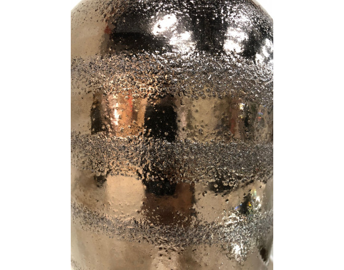 Ваза керамическая с крышкой IST-059, 12х21 см, коричневый