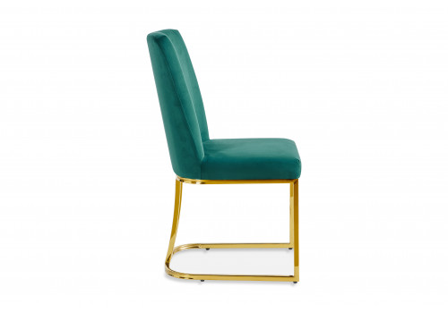 Стул обеденный Пресли DX-2055, 45х44х92, зеленый/золотой