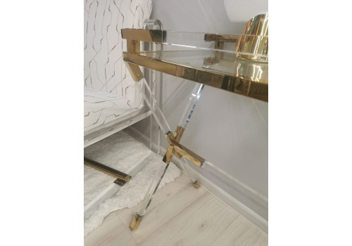 Консоль Джорджия MH-10ST, 120х40х76 см, прозрачный