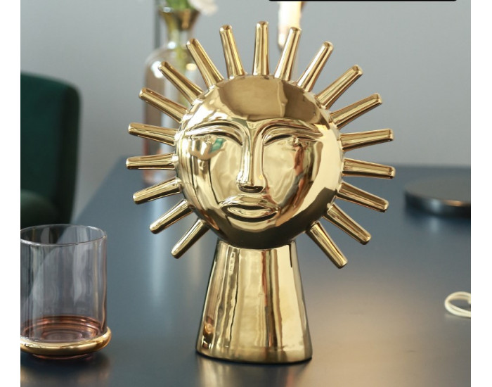 Статуэтка Солнце IST-084, 25х31 см, золотой глянцевый