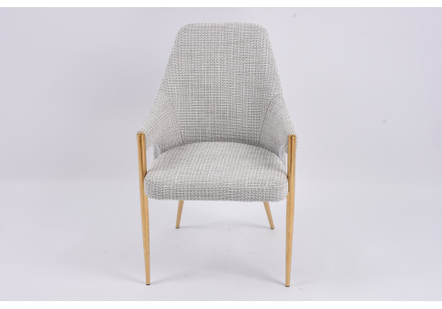 Стул обеденный Бергамо MC884-BG-2, 62х58х91 см, бежевый/глянцевое золото