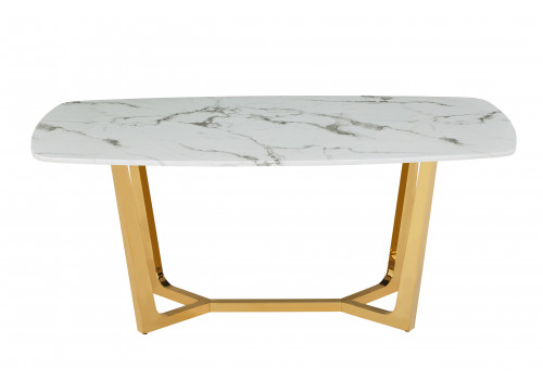 Стол обеденный Ланс DT-2852M,160х90х75 см,  белый мрамор