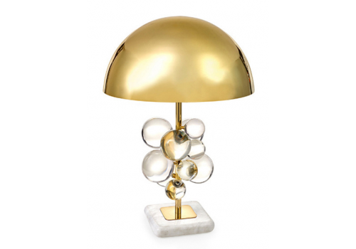 Лампа настольная MOLECULE с прозрачными шарами, 30х51 см, золото