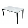 Стол обеденный Блум ART2922-140W, 140х80х75 см, белая керамика/черный