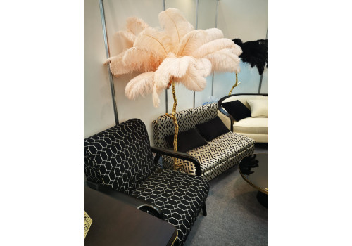 Лампа настольная с перьями  FEATHER LAMP, Цвет: розовый