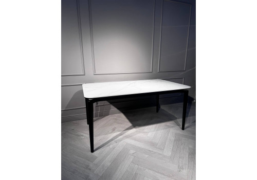 Стол обеденный Блум ART2922-160W, 160х90х75 см, белая керамика/черный